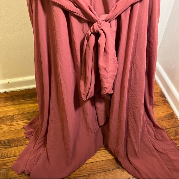 Azazie Nelly Chiffon Bridesmaid Dress Merlot A26 - Picture 9 of 11